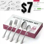 20-Piece Stainless Steel Silverware Set – Attractive Mirror Finished Flatware Set – Serving for 4
