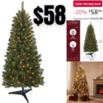 5 Feet Christmas Tree Prelit Artificial Christmas Everett Pine Tree