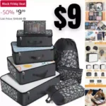 8 Set Packing Cubes for Suitcases, Packing Cubes for Travel Accessories, Luggage Packing Organizers for Travel