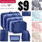 8 Set Packing Cubes for Travel, Luggage Organizer Bags for TravelEssentials