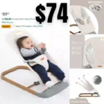 Baby Bouncer,Ergonomic Bouncer Seat for Babies with 3 Recline Positions,Portable Newborn Bouncer Seat, Mesh Design Bouncers for Infants
