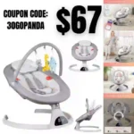 Baby Swing Bouncer Seat Chair for Infants, Electric Portable 2 in 1 Baby Rocker for Newborn to Toddlers
