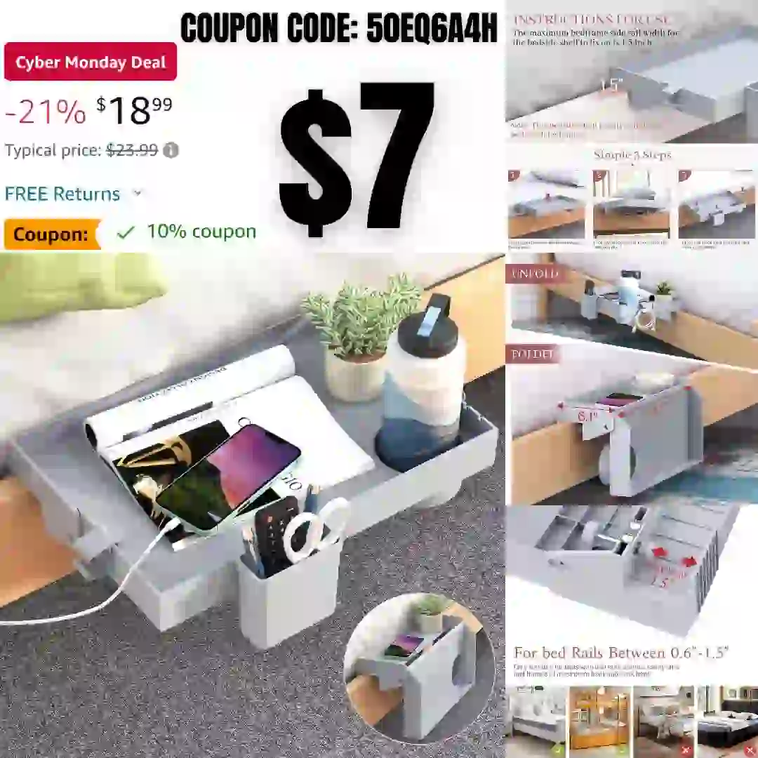 Tool Bag with Waterproof Soft Bottom, Multi-Pockets Wide Mouth Tool Tote with Safety Reflective Straps