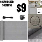 Brown Grey Balcony Privacy Screen Fence, Apartments Railing Screen Heavy Duty Wind screen for Outdoor