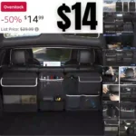 Car Trunk Organizer, Large Capacity Backseat Hanging Car Organisers with 7 Large Storage Bag