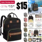 Diaper Bag Backpack for Women Large Capacity with Insulated Pockets