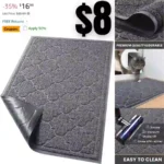 Door Mat Large 24×36 Inch Indoor Outdoor Doormat, Non-Slip Low-Profile Design Floor Mat, Durable Trap Dirt and Dust Front Door Welcome Mat for Entryway