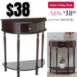 Frenchi Home Furnishing End TableSide Table, Espresso Finish