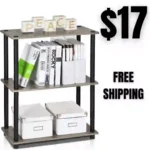 Furinno Turn-N-Tube Display Rack, 3-Tier Single