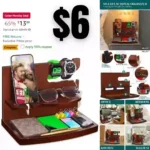 Gifts for Men Dad Husband Him – Stocking Stuffers for Men, Wood Phone Docking Station – Birthday Gifts for Men