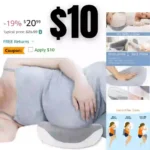 Hicare Pregnancy Pillow Wedge for Maternity  Memory Foam Pregnancy Pillow for Sleeping