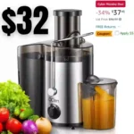 Juicer Machine, 500W Centrifugal Juicer Extractor with Wide Mouth 3