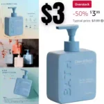 MKLZ Ceramic Soap Dispenser for Bathroom, 12oz Lotion Hand Dispensers with Pump, Refillable Dish Liquid Bottle for Kitchen Sink