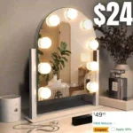 Makeup Mirror with Lights,Vanity Mirror with Smart Touch Control,3 Color Modes, Dimmable Light