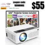 Mini Projector, Upgraded 9500 Lumens Bluetooth Projector