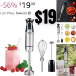 Mueller Austria Ultra-Stick 500 Watt 9-Speed Immersion Multi-Purpose Hand Blender Heavy Duty Copper Motor Brushed