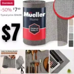 Mueller Ultra-Premium Drawer and Shelf Liner, 12 Inch x 20 FT Heavy-Duty and Slip-Resistant Liner, Durable Non Adhesive Waterproof Roll, for Drawers, Kitchen