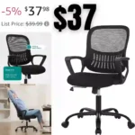 Office Chair, Computer Gaming Chair with Arms, Ergonomic Home Office Desk Chairs with Wheels