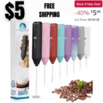 Powerful Milk Frother Handheld Foam Maker