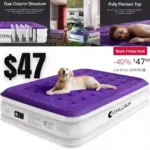 Queen Air Mattress with Built in Pump,16 Elevated Air Mattresses for Camping,Home,Guests Fast Inflation