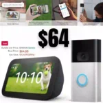 Ring Video Doorbell (Satin Nickel) bundle with Echo Show 5