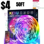 Strip Lights 50ft Led Lights for Bedroom Music Sync RGB