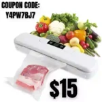 Vacuum Sealer Machine, Automatic Food Saver Vacuum Sealer Machine with 10 Vacuum Seal Bags