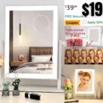 Vanity Mirror with Lights, Hollywood Lighted Makeup Mirror with 3 Color Lighting Modes
