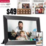 WiFi Digital Picture Frame, IPS HD Touch Screen Cloud Smart Photo Frames with Built-in 16GB Memory, Wall Mountable