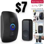 Wireless Doorbell Door Bell Chime 4 Volume Levels 32 Chimes Door Bells 1000ft Long Range