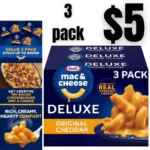 3pack Kraft Deluxe Original Cheddar Macaroni & Cheese Dinner