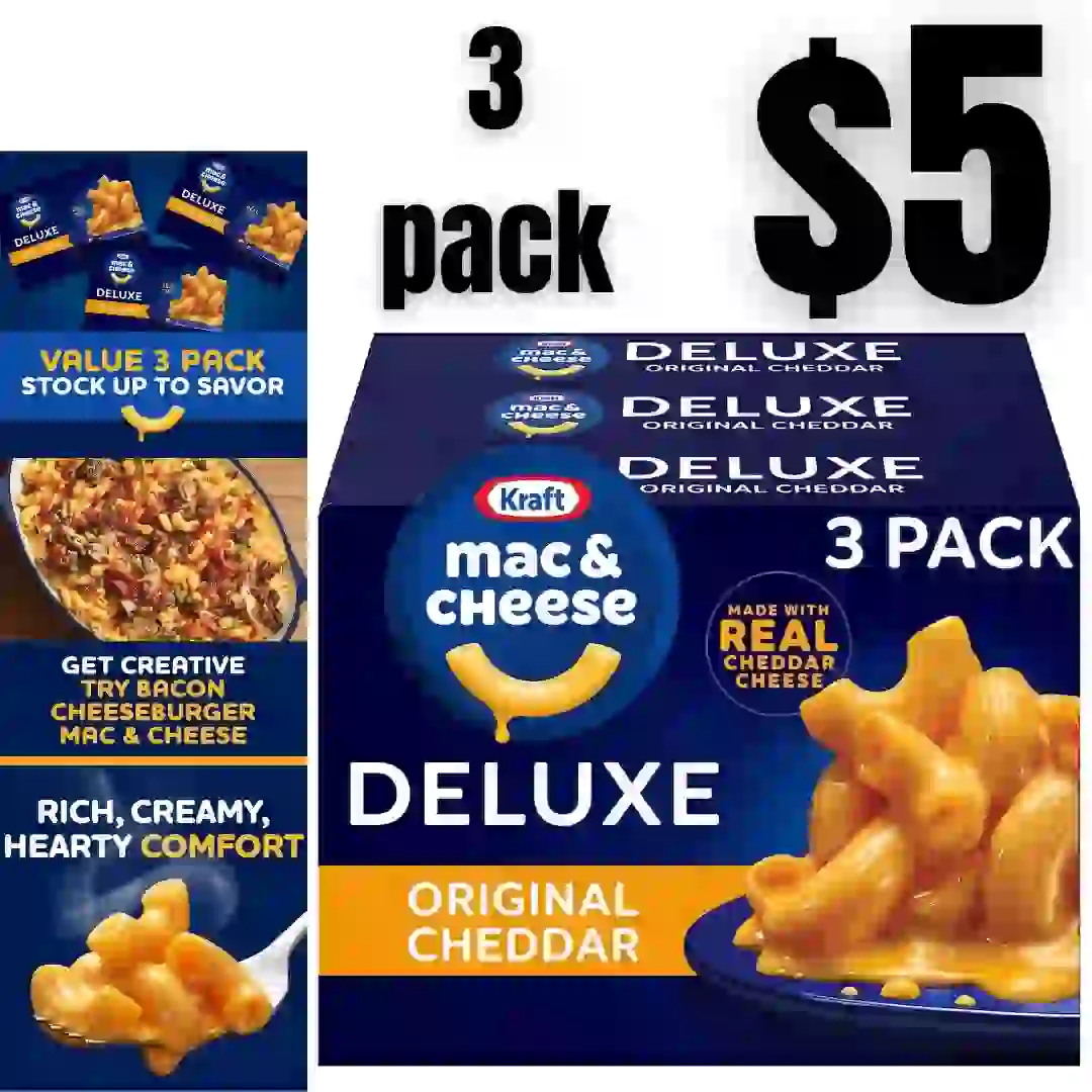 3pack Velveeta Shells & Cheese Original Shell Pasta & Cheese Sauce Meal