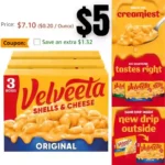3pack Velveeta Shells & Cheese Original Shell Pasta & Cheese Sauce Meal