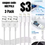 3pack iPhone Fast Charging Cable