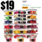 52 Piece Airtight Food Storage Containers with Lids