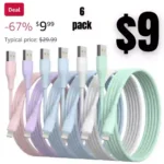 6Pack Original [Apple MFi Certified] iPhone Charger Fast Charging Lightning Cable iPhone Charger Cord Compatible with iPhone