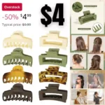 8 Pack Large Hair Claw Clips Strong Hold Hair Clips for Women & Girls