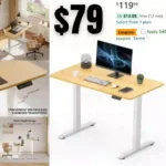 Adjustable Stand Up Desk with Whole Piece Desk Board
