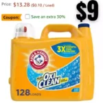Arm & Hammer Plus OxiClean Fresh Scent, 128 Loads Liquid Laundry Detergent