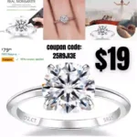 BREN 2 CT Moissanite Rings for Women