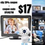 Baby Car Camera with Astronaut Lens, Car Baby Monitor with Camera