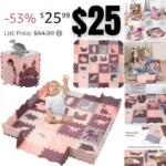 Baby Play Mats Floor Mat Foam Puzzle Playmat for Toddler and Kids