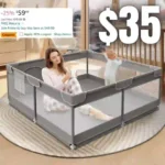 Baby Playpen 50 x 50 Inch Play Pen Playards, Playpen for Babies and Toddlers