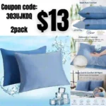 Bed Pillows for Sleeping 2 Pack, Standard Size Colling Pillow Set of 2 for Back
