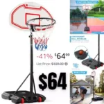 Best Choice Products Kids Height-Adjustable Basketball Hoop, Portable Backboard System