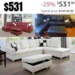 Beverly Fine Funiture Sectional Sofa Set