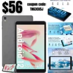 Blackview Tab 5 Tablets, Android 12 Tablet, Quad-Core 5GB(3+2) RAM 64GB ROM 1TB TF