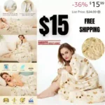 Burrito Tortilla Throw Blanket, 2.0 Double Sided Burritos Taco Tortilla Wrap Blankets for Adults Kids