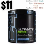 C4 Ultimate Shred Pre Workout Powder, Fat Burner for Men & Women, Metabolism Supplement with Ginger Root Extract, ICY Blue Razz
