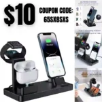 Charging Station for Apple Devices,3 in 1 Charger Stand for iWatch Series